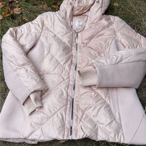 Michael Kors Blush Quilted Pea Coat